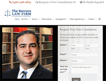 Tablet Screenshot of barrera-lawfirm.com